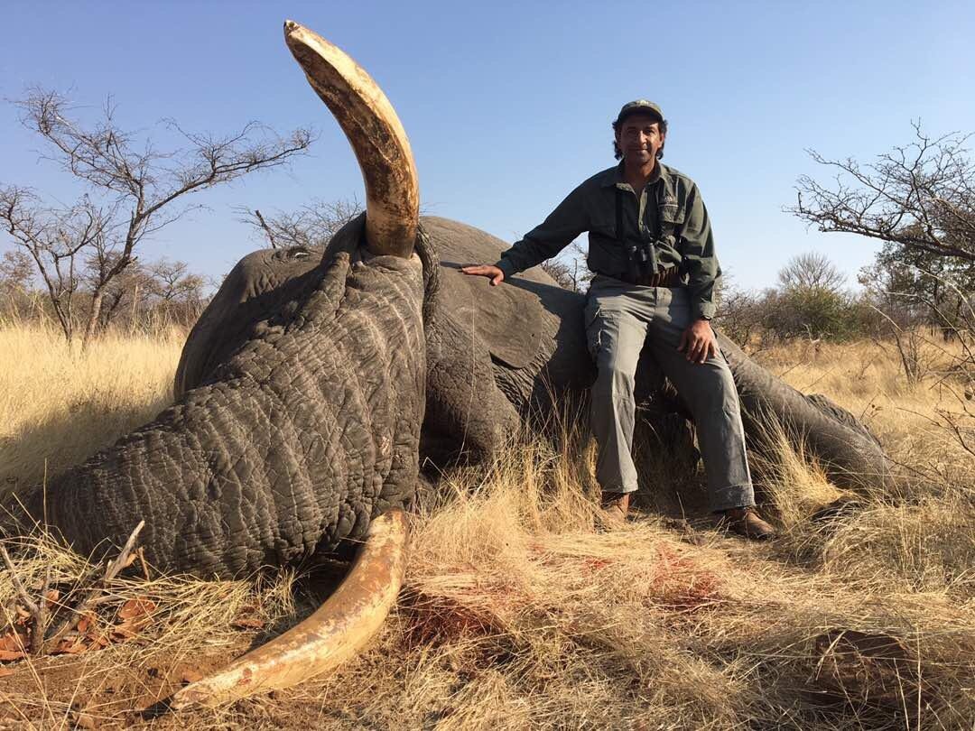 Side by Side Pro hunting Safaris Zimbabwe Amir Turk Elephant